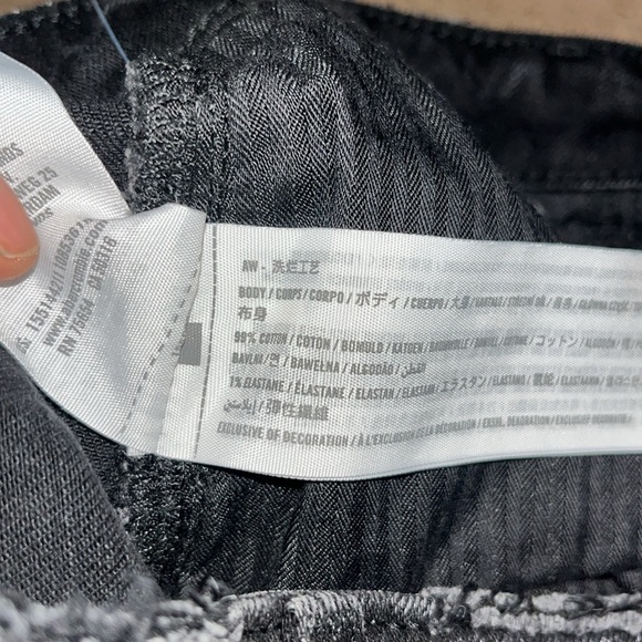 Abercrombie & Fitch Curve Love Skinny High Rise Jeans Black Destroy Denim 27 4L - Picture 9 of 9